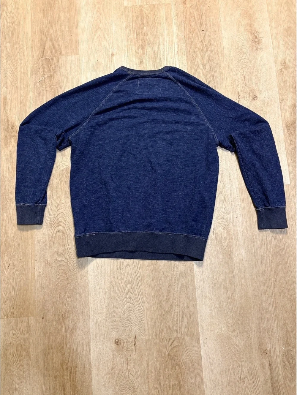 American Eagle Outfitters Navy Pullover Thermal Sweater Size Large Y2K Skater